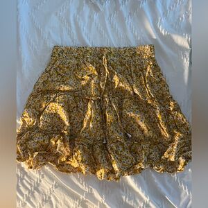 Cute yellow flower skirt